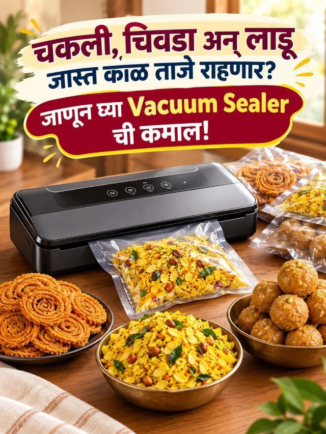 दिवाळीचा फराळ लवकर खराब होतो? Vacuum Sealer ठरू शकतो उपयोगी!