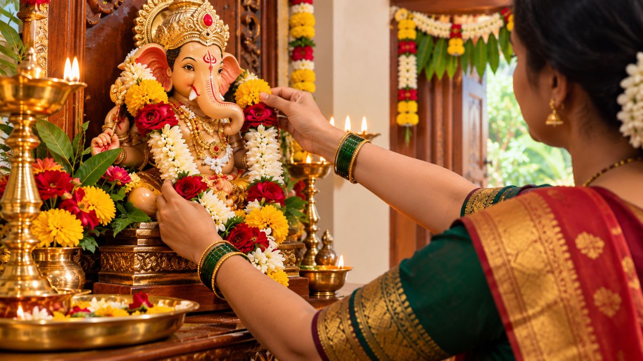 Puja Niyam: देवाला अर्पण केलेला हार कधी काढावा? दरवाजाला लावण्याआधी जाणून घ्या हे नियम