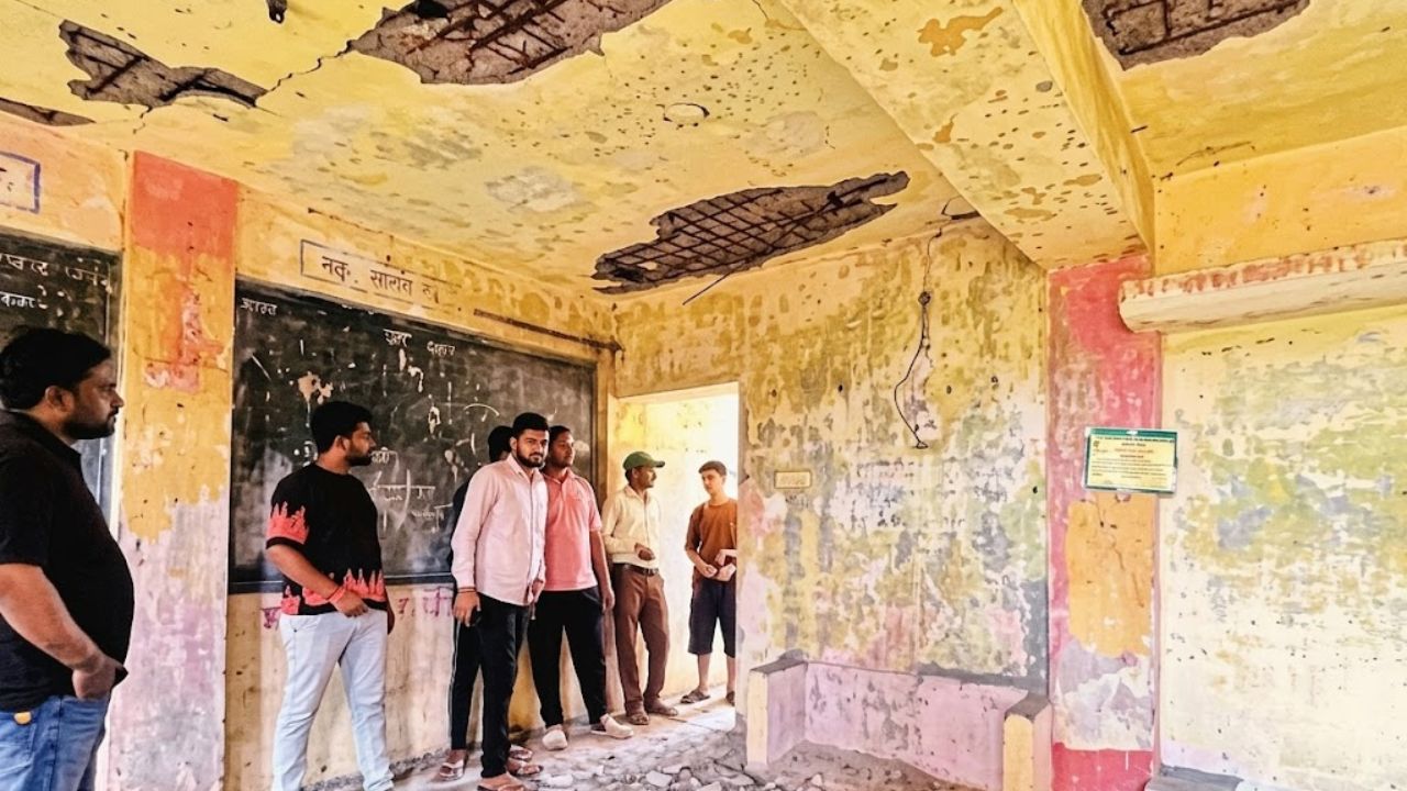 Chandrapur News: धोकादायक इमारतीत शिक्षणाचा खेळ; भेगा पडलेल्या भिंती, उखडलेली फरशी… विद्यार्थ्यांच्या सुरक्षेचा प्रश्न ऐरणीवर