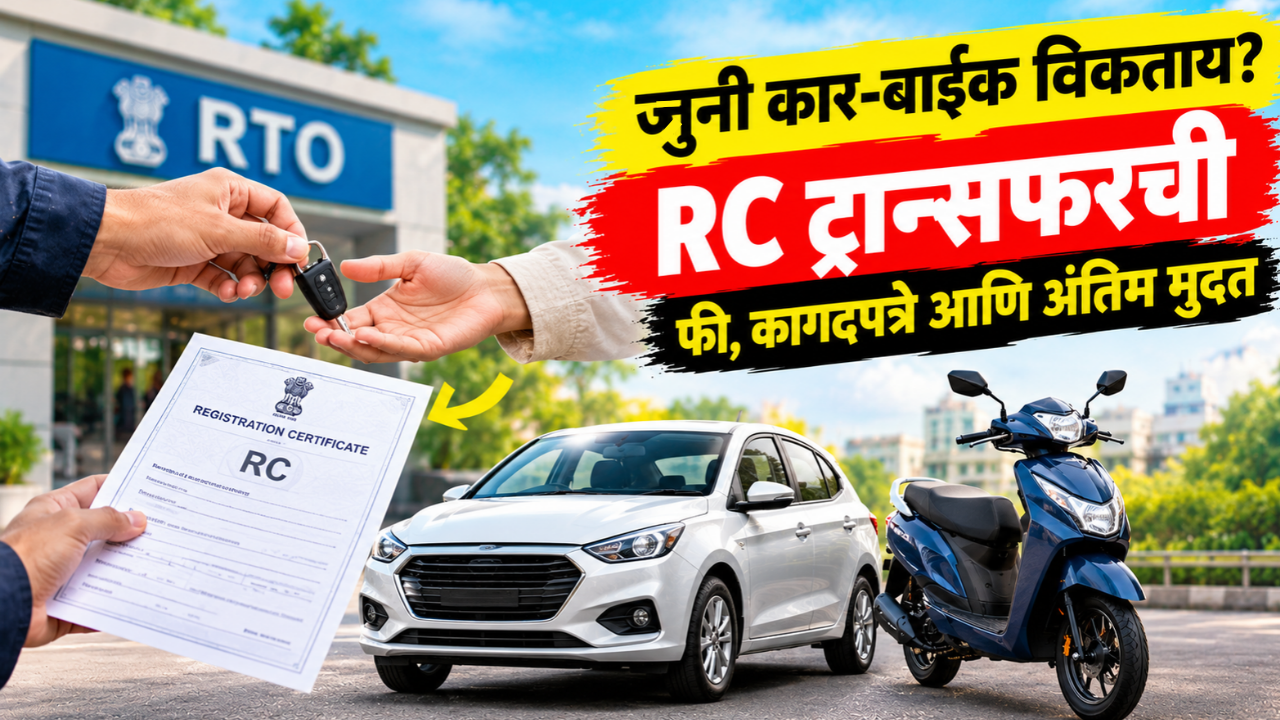 जुनी कार किंवा बाईक विकताय? RC ट्रान्सफर कसे कराल? कागदपत्रे, फी आणि डेडलाइन जाणून घ्या