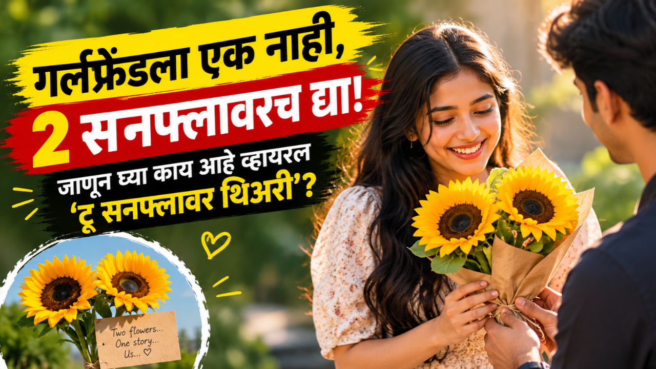 गर्लफ्रेंडला एक नाही, 2 सनफ्लावरच द्या! जाणून घ्या काय आहे व्हायरल ‘टू सनफ्लावर थिअरी’?
