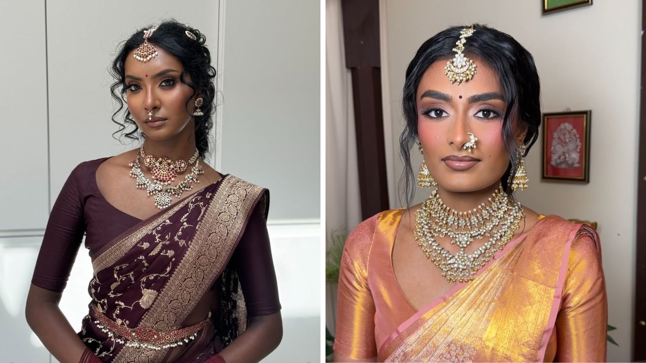 सावळ्या रंगाच्या त्वचेवर फ्युशिया, कोबाल्ट ब्लू, एमराल्ड, ऑरेंज, गोल्डन यलो आणि पर्पल हे चमकदार रंग शोभून दिसतात. त्यामुळे साडीची निवड करताना योग्य रंगाची निवड करणे आवश्यक आहे.