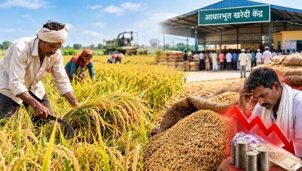Yavatmal News: धान कापणीला वेग; खरेदीला ब्रेक! व्यापाऱ्यांकडून कमी भावाची भीती; आधारभूत खरेदी केंद्र सुरू होण्याची प्रतीक्षा