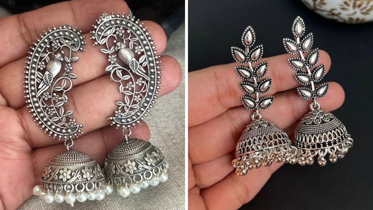 Navratri 2026: नवरात्रीत लुक दिसेल हटके! पहा पारंपरिक आणि मॉडर्न ऑक्सिडाईज कानातल्यांच्या सुंदर डिझाइन्स