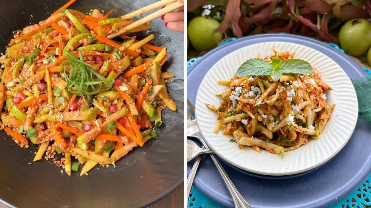 Healthy Salad Recipe: डाएट करणाऱ्यांसाठी स्पेशल रेसिपी! पेरूपासून झटपट बनवा टेस्टी हेल्दी सॅलड, सगळेच खातील आवडीने
