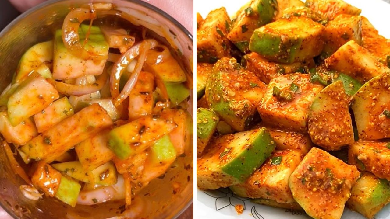 Guava Pickle: साधा वरणभात सुद्धा लागेल चविष्ट! १० मिनिटांमध्ये झटपट बनवा कच्च्या पेरूचे चटपटीत लोणचं, नोट करा रेसिपी