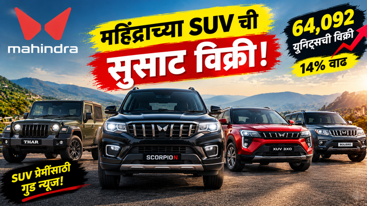 महिंद्राचा SUV मार्केटमध्ये दबदबा! सप्टेंबरमध्ये 64 हजारांहून जास्त गाड्यांची विक्री