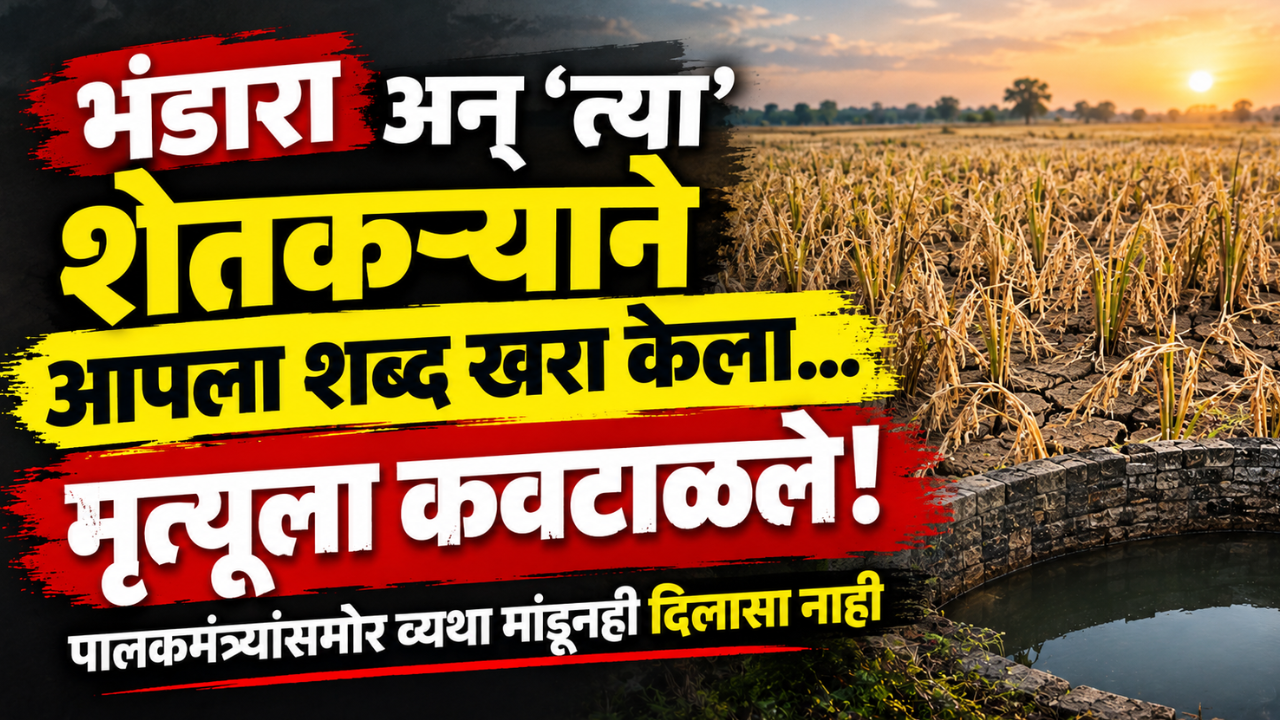 Bhandara News: अन् ‘त्या’ शेतकऱ्याने आपला शब्द खरा केला- मृत्यूला कवटाळले! पालकमंत्र्यांसमोर व्यथा मांडूनही दिलासा नाही