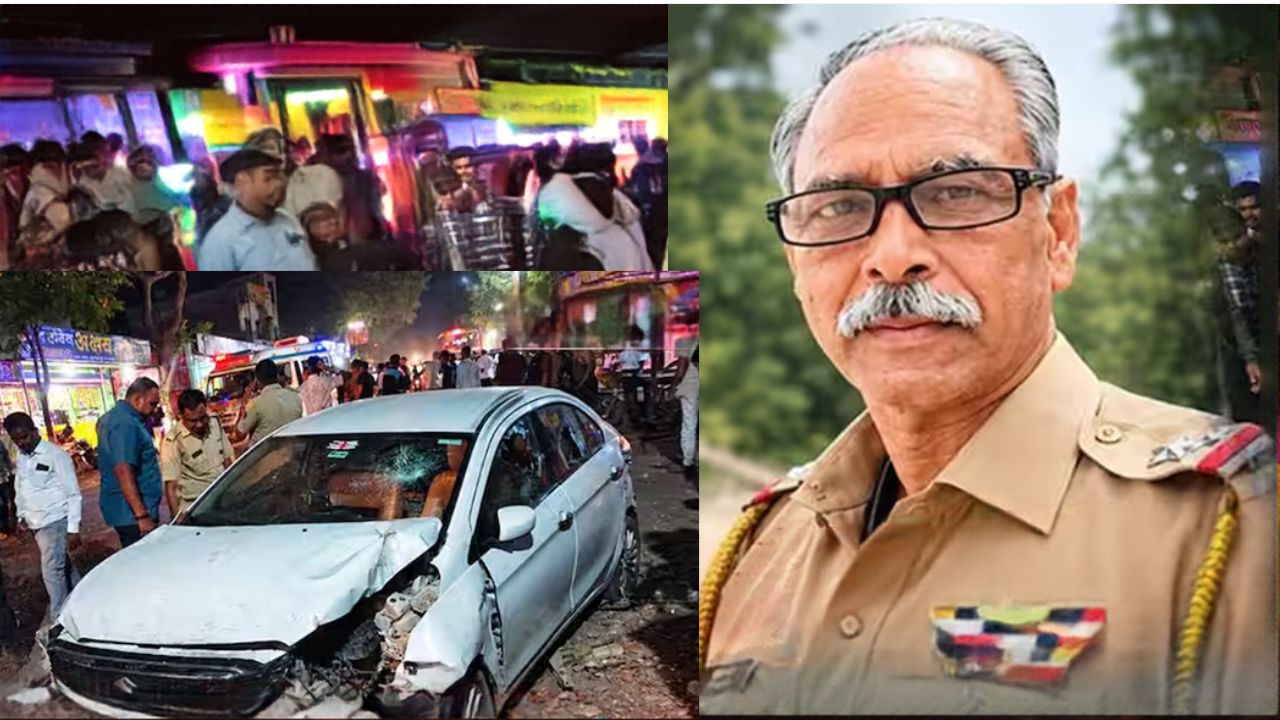 नाशिकमध्ये मध्यरात्री भीषण अपघात! पोलिसांच्या बॅरिकेड्सला धडक देत कार घुसली, PSI यांचा मृत्यू अन् 11 भाविकांसह…