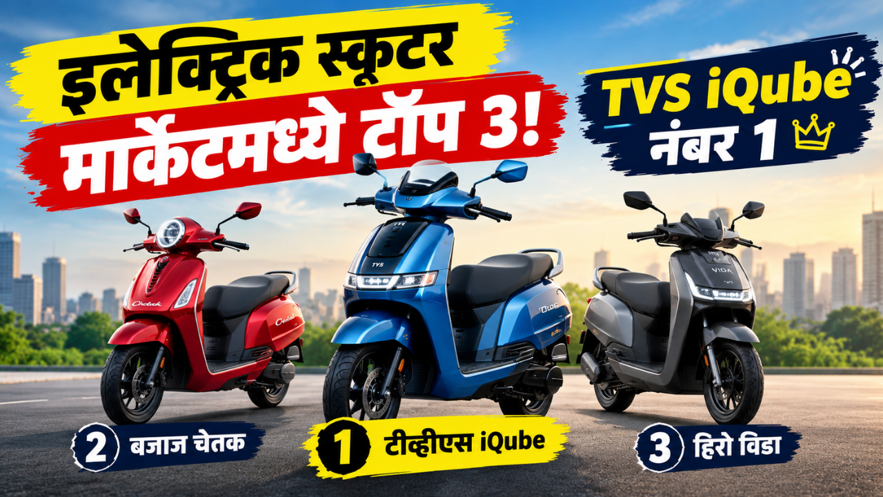 सप्टेंबरमध्ये कोणाची स्कूटर सर्वाधिक विकली TVS iQubeचा जलवा, चेतकला टक्कर आणि विडाची धडाकेबाज एन्ट्री!