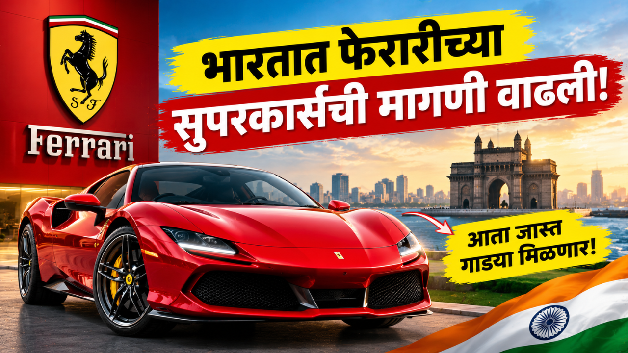भारतात फरारीच्या सुपरकार्सची मागणी वाढली; कंपनी वाढवणार गाड्यांचा पुरवठा! जाणून घ्या सविस्तरपणे