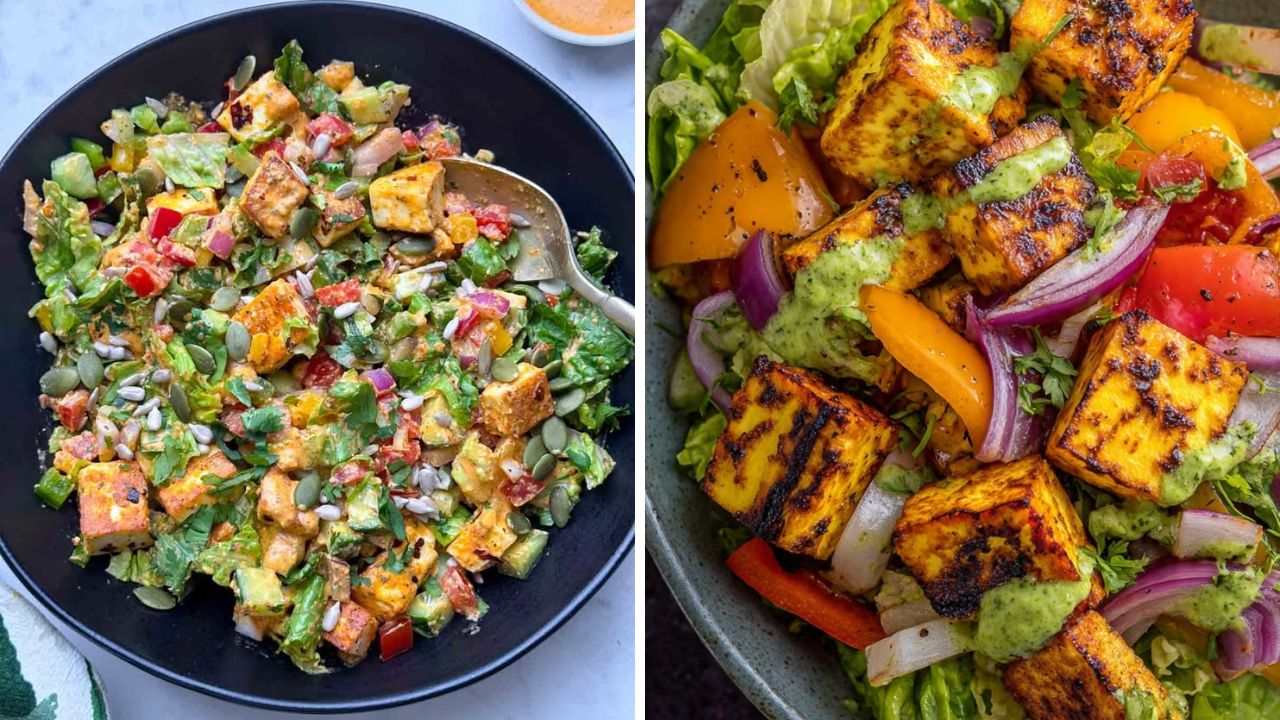 Salad Recipe: फिटनेसप्रेमींसाठी खास पदार्थ! हेल्दी राहण्यासाठी नाश्त्यात करा हाय-प्रोटीन सॅलडचा समावेश, नोट करा रेसिपी