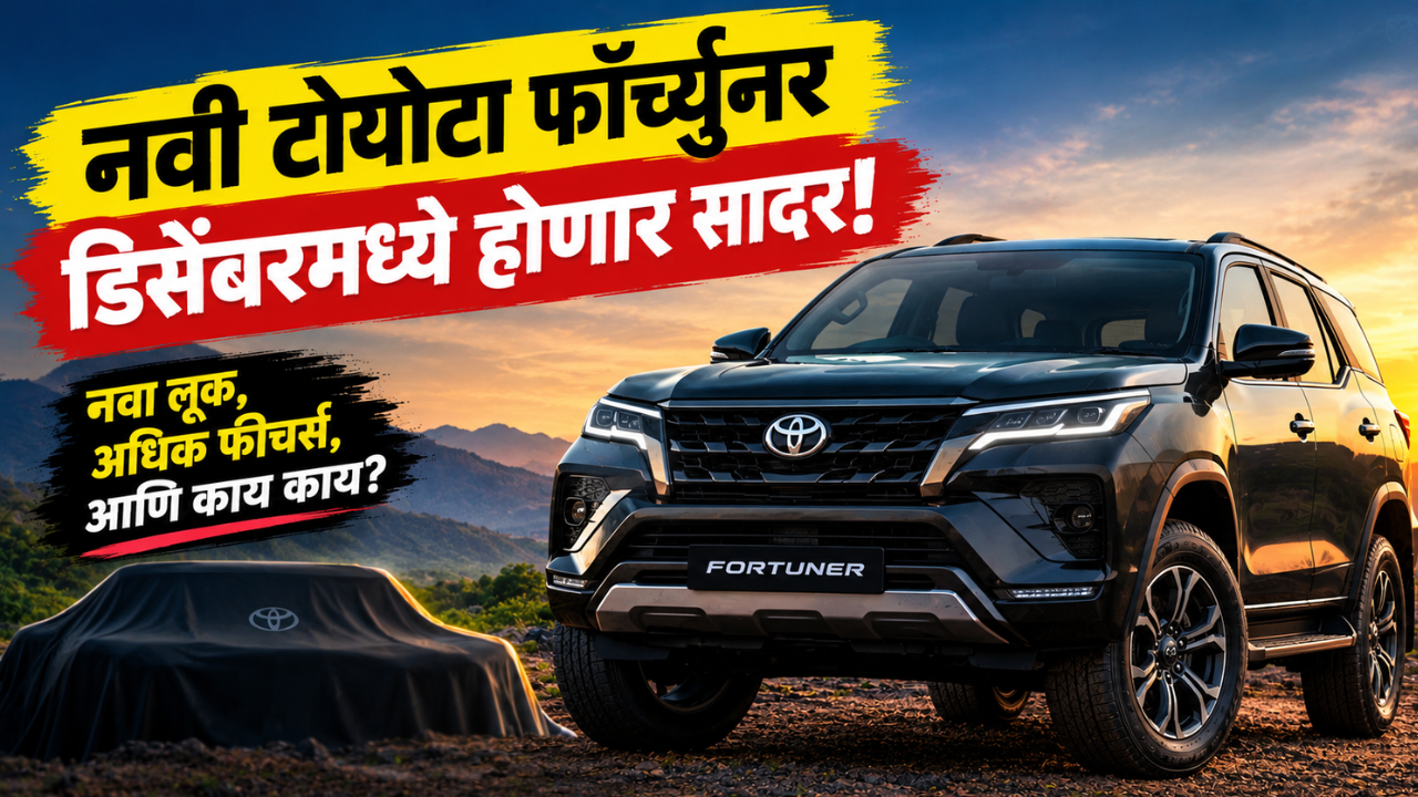 नवी टोयोटा फॉर्च्युनरचा डिसेंबरमध्ये होणार ग्लोबल प्रीमियर! या दमदार SUV च्या नव्या अवताराची उत्सुकता वाढली