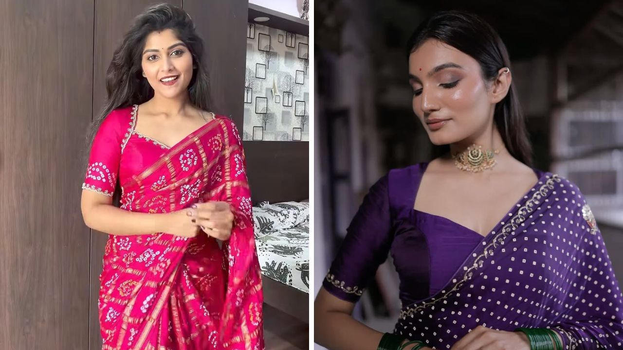 बांधणीच्या साड्या अतिशय लकीफुलक्या आणि शरीराला चापून चोपून बसणाऱ्या बसतात. त्यामुळे रेशमी किंवा जॉर्जेट बांधणी साड्यांना विशेष मागणी आहे.