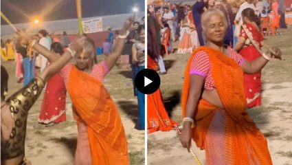 Viral Video: आजींचा नादच खुळा! दांडियाच्या तालावर असा ठेका धरला की VIDEO पाहतच राहाल