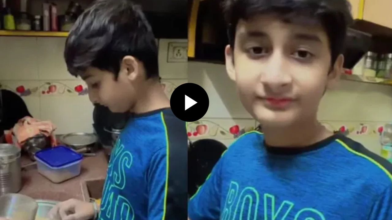 Viral Video: आई आजारी पडली अन् 14 वर्षांच्या लेकाने करून दाखवलं असं काही; VIDEO पाहून तुम्हीही कराल कौतुक