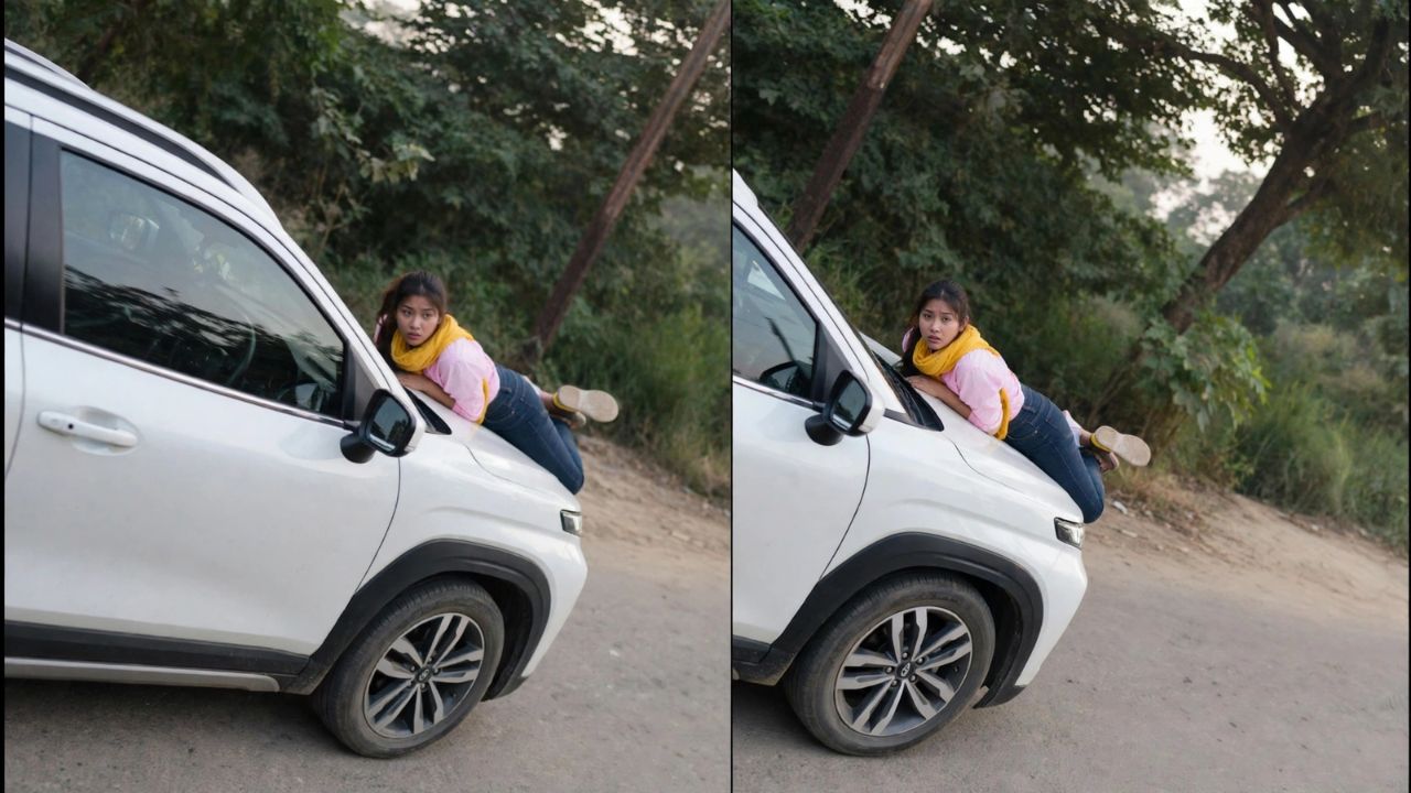 Meerut Viral Video: नवऱ्याला गर्लफ्रेंड सोबत पकडलं, बायको बोनेटवर लटकली! मेरठमधला थरारक व्हिडीओ व्हायरल