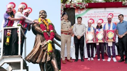 साताऱ्याच्या शिलेदारांचा सन्मान! आशियाई क्रीडा स्पर्धेतील पदकविजेत्यांची भव्य गौरव रॅली; साहिल, ऋतुजा अन् सुदेष्णाचा भव्य सत्कार