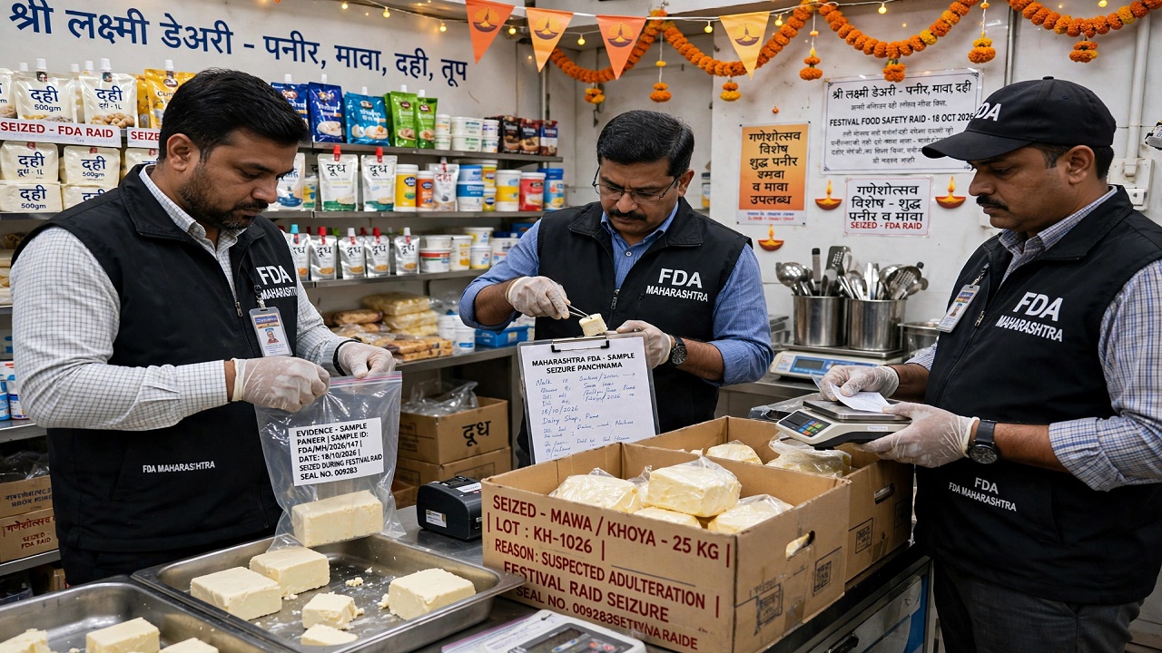 सणासुदीत FDA ची धडक कारवाई! पुणे विभागात तब्बल १७ आस्थापनांचे अन्न परवाने निलंबित