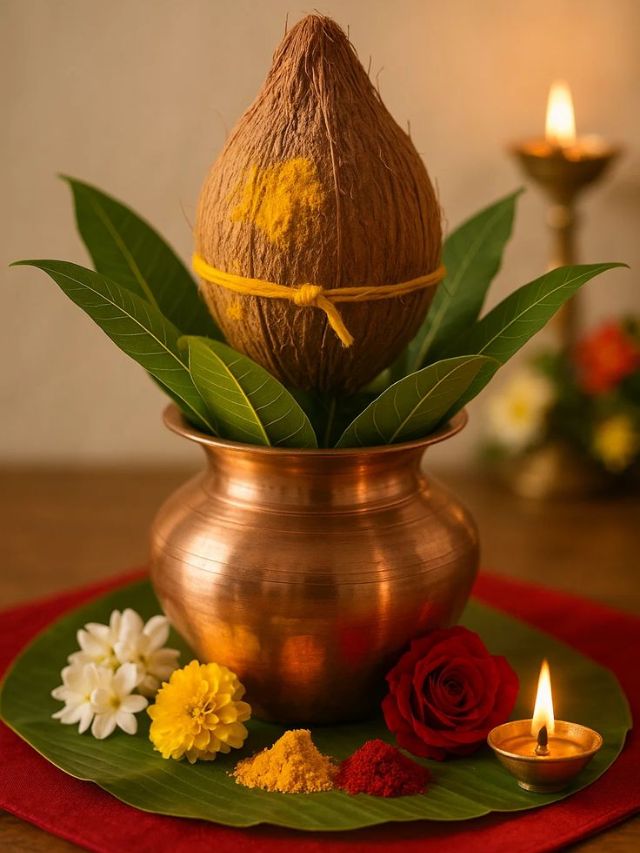 घटस्थापनेच्या वेळी कलशावर नारळ का ठेवतात? 