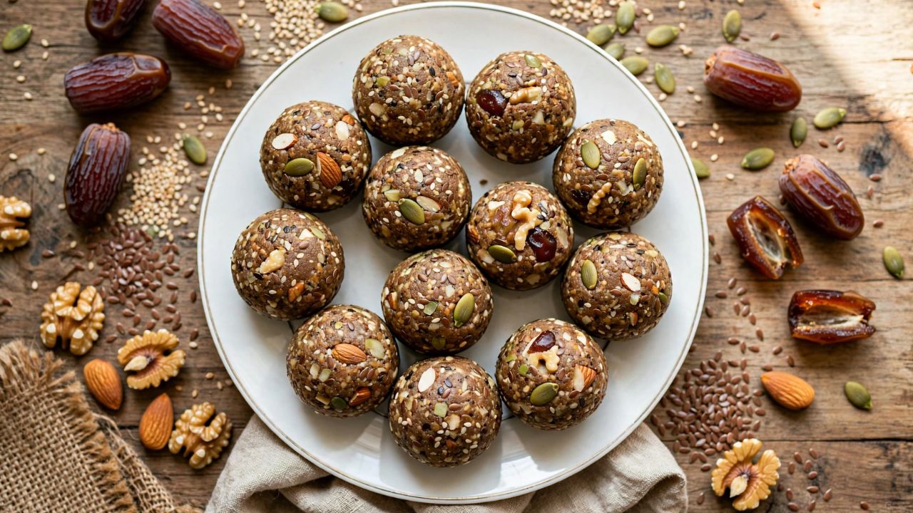 Mix seeds Nuts Laddu: ना मैदा, ना  साखर! ड्रायफ्रुट्स-सीड्सपासून बनवा टेस्टी लाडू; नोट करा हेल्दी रेसिपी