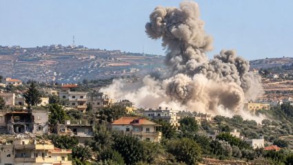 Lebanon News : लेबनॉनमध्ये इस्रायलचा भीषण स्फोट ;जवतार अल शर्कीयाह गाव हादरले
