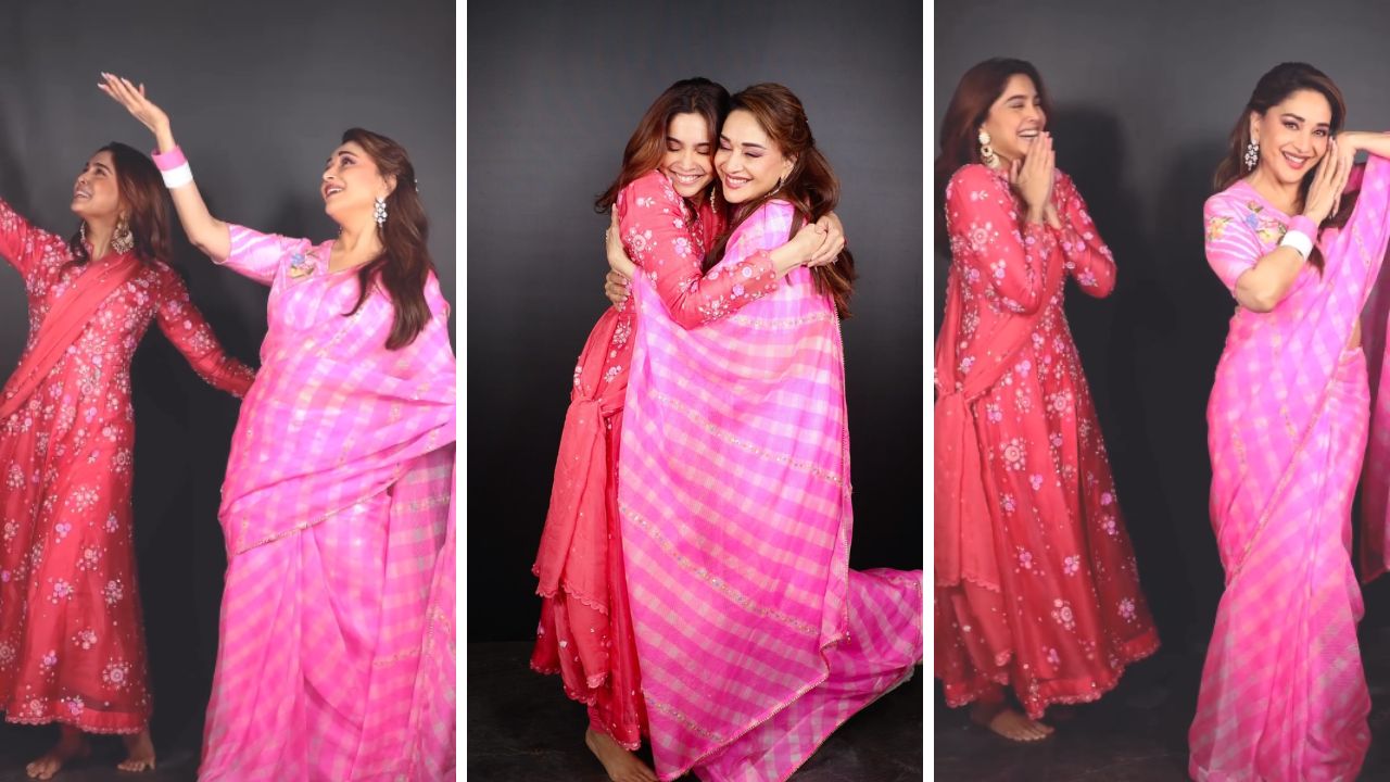 Sharvari Wagh-Madhuri Dixit: माधुरी दीक्षितसोबत थिरकली शर्वरी वाघ; ‘ये प्रेम मोल लिया’च्या टायटल ट्रॅकवर रंगला खास क्षण