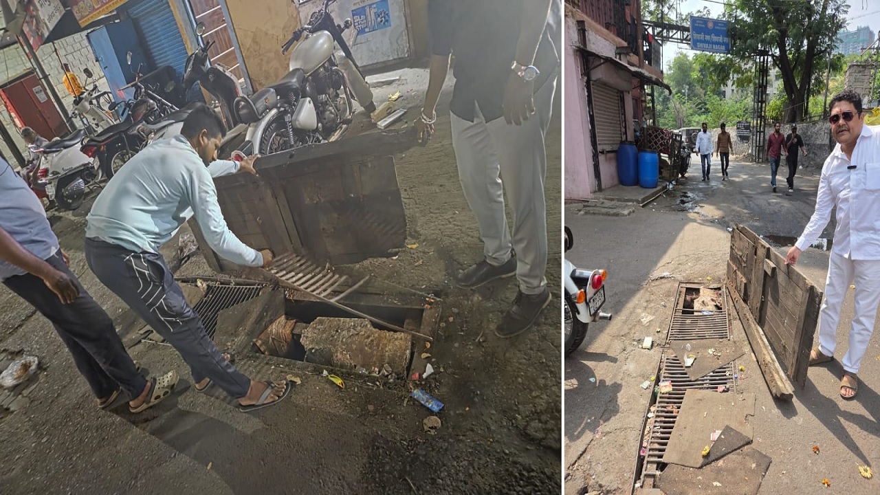 पाटील इस्टेट परिसरात तुटलेल्या चेंबरमुळे नागरिकांचा जीव धोक्यात; मनसेचा महापालिकेला दोन दिवसांचा अल्टिमेटम