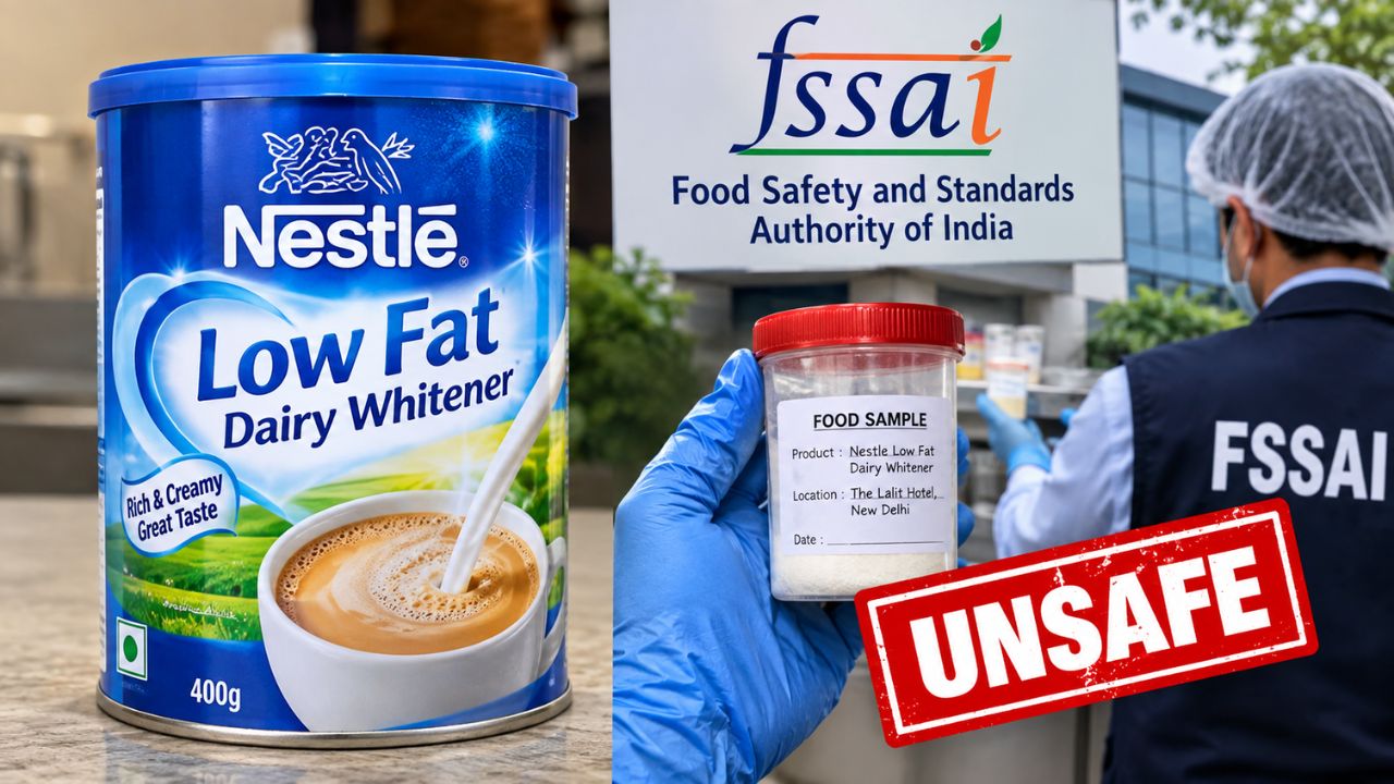 Food Scam:भारतात नेस्लेच्या ‘लो-फॅट डेअरी व्हाईटनर’चा नमुना ‘असुरक्षित’? आढळला; नियामकाची माहिती.