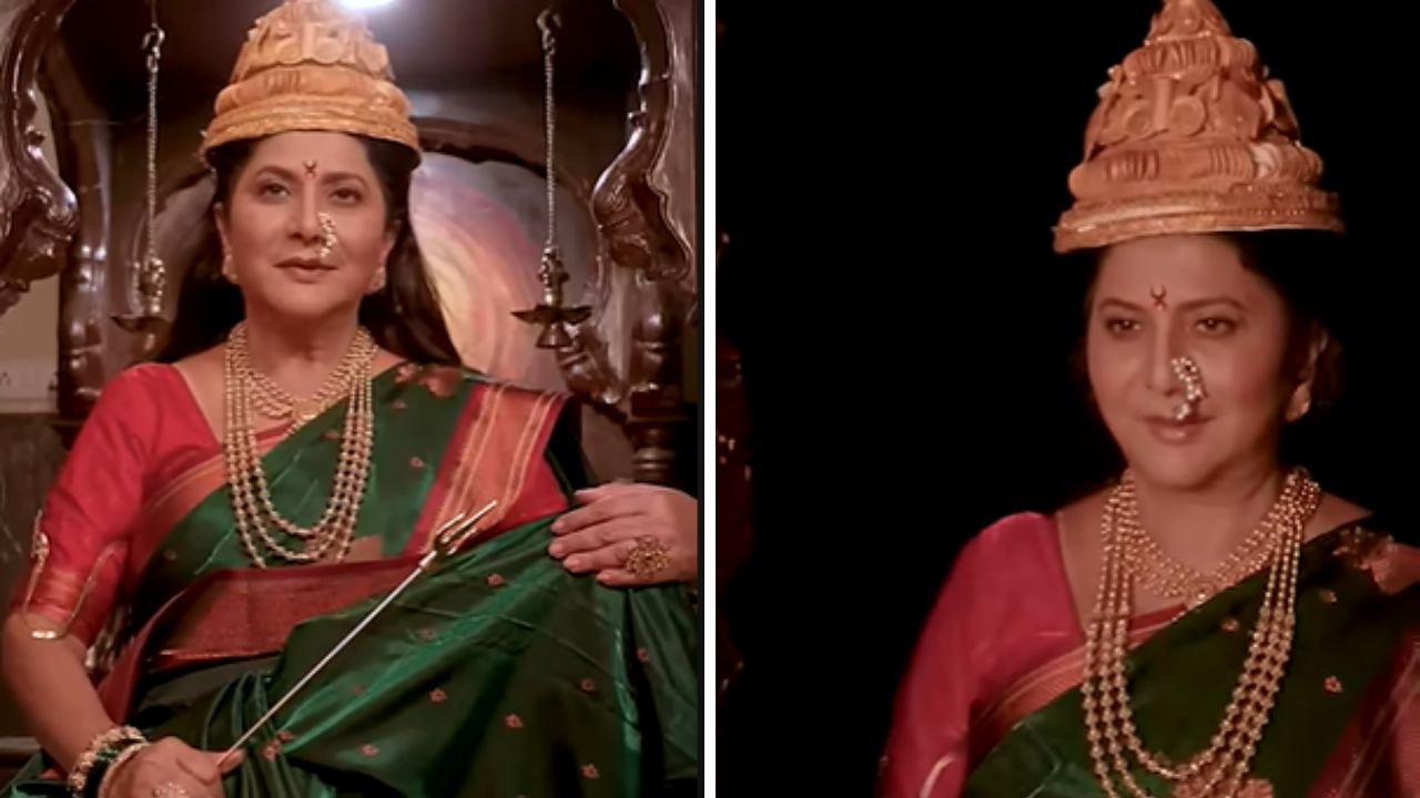 इन्स्टाग्रामवर फोटो पोस्ट करताना त्यांनी कॅप्शनमध्ये लिहिले, अशक्य ही शक्य करतील स्वामी, स्वामी इच्छेने हा दिव्य लूक साकारण्याचं भाग्य लाभलं… खरंच धन्य!