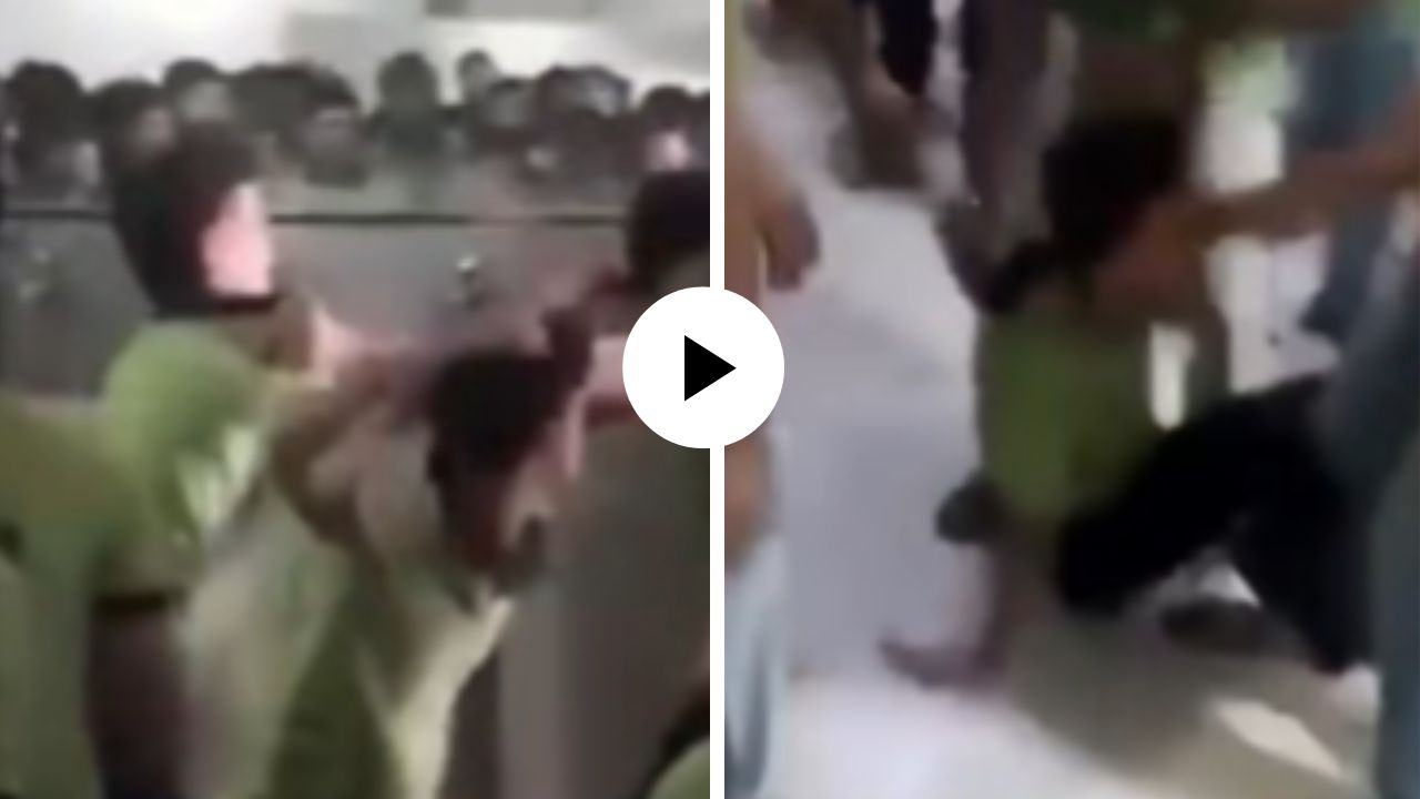 Video Viral : कोटाच्या ALLEN कोचिंगमध्ये विद्यार्थ्यांमध्ये राडा! बॅगेतून काढली ‘पिस्तुल’; विद्यार्थिनीवरून पेटला होता वाद