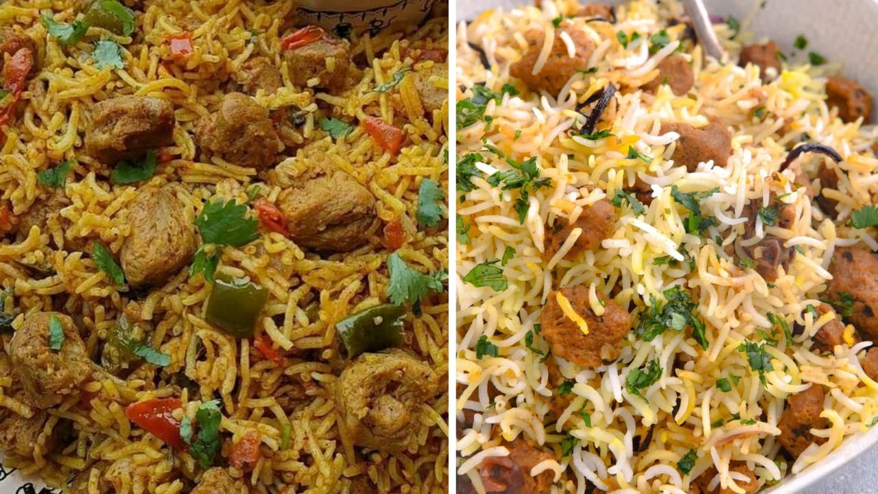 Recipe : रात्रीच्या जेवणाचा बेत बनवा खास, नोट करा सोयाबीन-मशरुम बिर्याणी; चव अशी की कुटुंबातील सर्वच होतील खुश