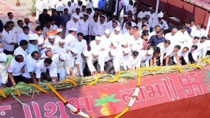 ‘छत्रपती’चा गळीत हंगाम सुरू, ११ लाख टन ऊस गाळपाचे उद्दिष्ट; सभासदांसह गेटकेन ऊसालाही समान दर देण्याची ग्वाही
