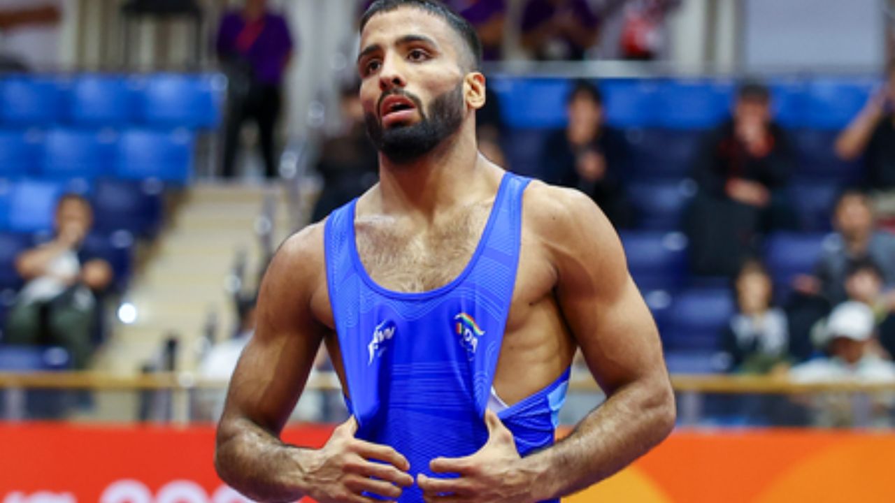 Asian Games 2026 : कुस्तीच्या फायनलमध्ये प्रतिस्पर्ध्याला लोळवत सुजितची सुवर्ण कामगिरी, भारतासाठी अविस्मरणीय क्षण