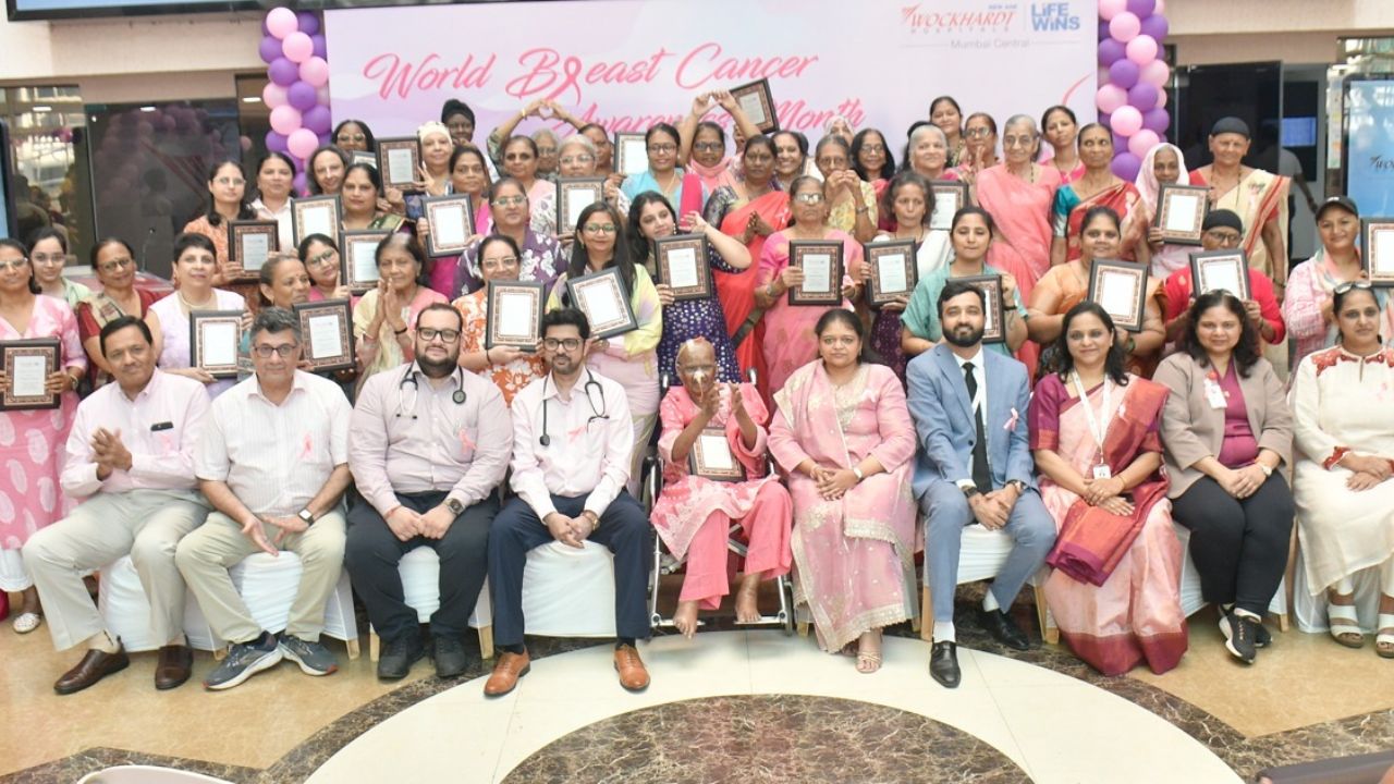 जिद्द, धैर्य अन् जगण्याची नवी उमेद! स्तनाच्या कर्करोगावर मात केलेल्या ५५ महिलांचा गौरव; वॉकहार्ट हॉस्पिटल्सचा उपक्रम